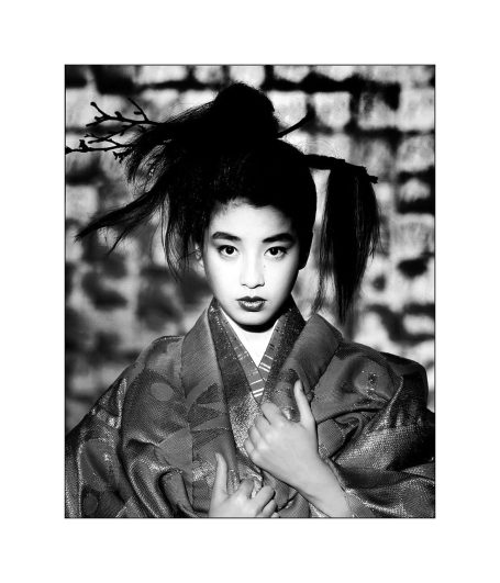 Portrait of Japanese movie actress Rie Miyazawa